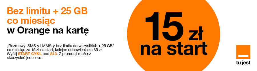 Oferta Orange na kartę